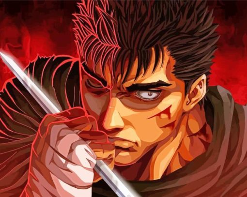 Berserk Guts Diamond Painting