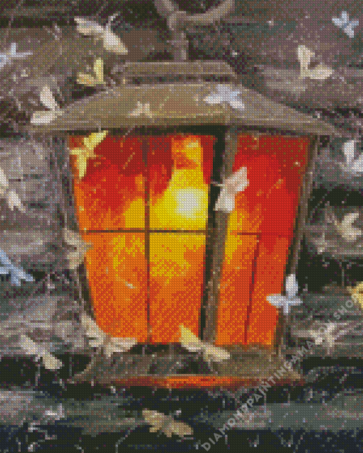 Butterflies Lantern Diamond Painting