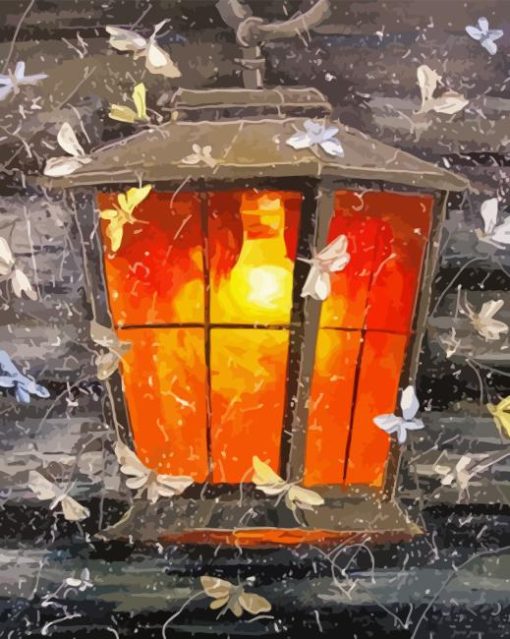 Butterflies Lantern Diamond Painting