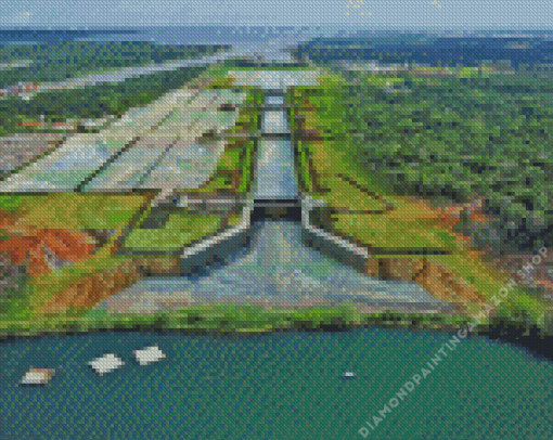 Canal Of Panama Diamond Painting