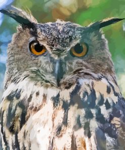 Eagle Owl Bird Diamond Painting