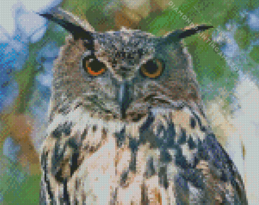 Eagle Owl Bird Diamond Painting