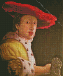 Girl With A Hat Diamond Painting