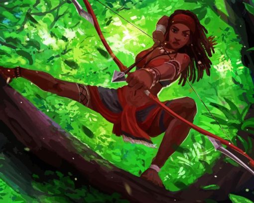 Jungle Woman Diamond Painting