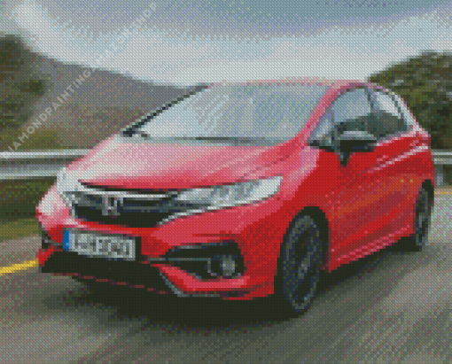 Honda Jazz Car Diamond Painting