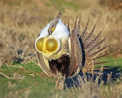 Sage Grouse Bird Diamond Painting