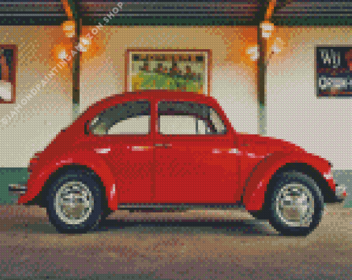 Vintage Beetle Diamond Painting