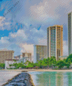 Waikiki Beach Diamond Painting