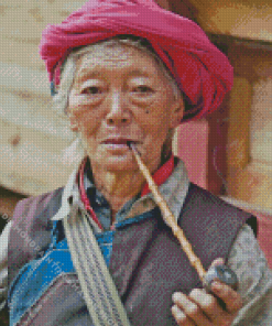 Woman Smoking Diamond Painting