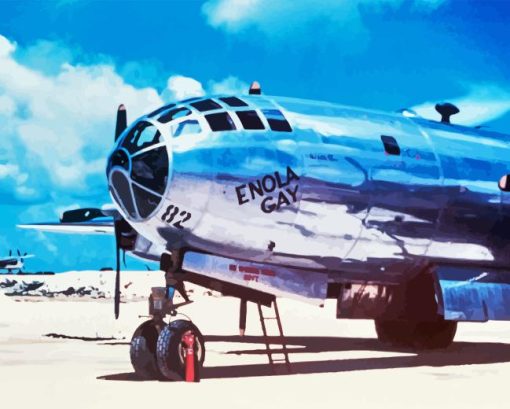 Enola Gay Bomber Diamond Painting