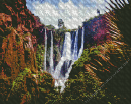 Ouzoud Waterfalls Diamond Painting