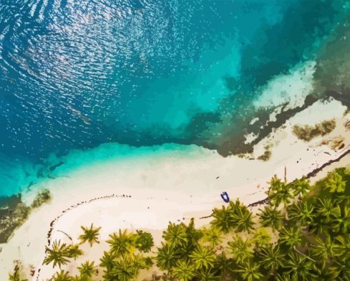 Saint Barthelemy Beach Diamond Painting