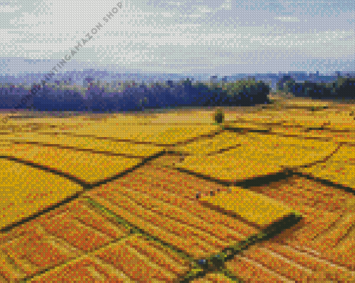 Sekinchan Padi Fields Diamond Painting