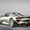 Silver Porsche 918 Diamond Painting