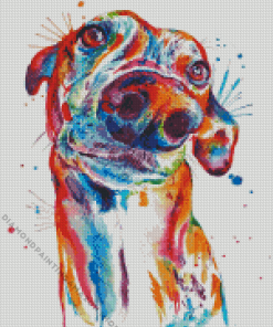 Splatter Greyhound Diamond Painting