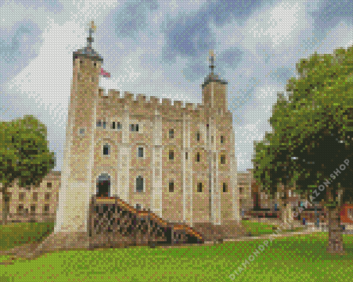 White Tower Diamond Painting