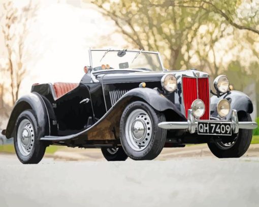 1953 MG TD Diamond Painting