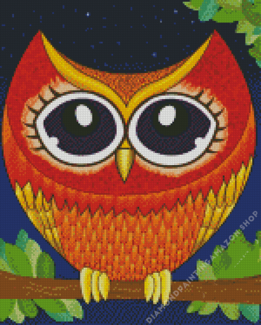 Baby Owl Diamond Painting