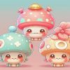 Cute Mushrooms Diamond Painting