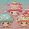 Cute Mushrooms Diamond Painting