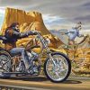 Horse And Motorcycle Diamond Painting