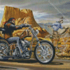 Horse And Motorcycle Diamond Painting