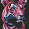 Pink Tiger Diamond Painting