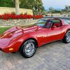 Red 79 Corvette Diamond Painting