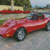 Red 79 Corvette Diamond Painting