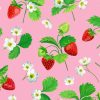 Strawberry With Flowers Diamond Painting