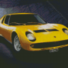 Yellow Lamborghini Diamond Painting