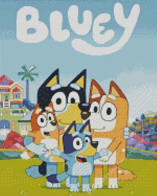 Bluey The Dog Diamond Painting