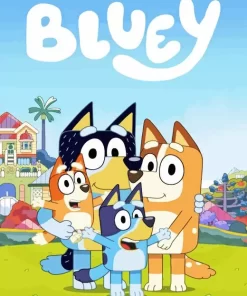 Bluey The Dog Diamond Painting