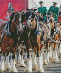 Budweiser Clydesdales Diamond Painting