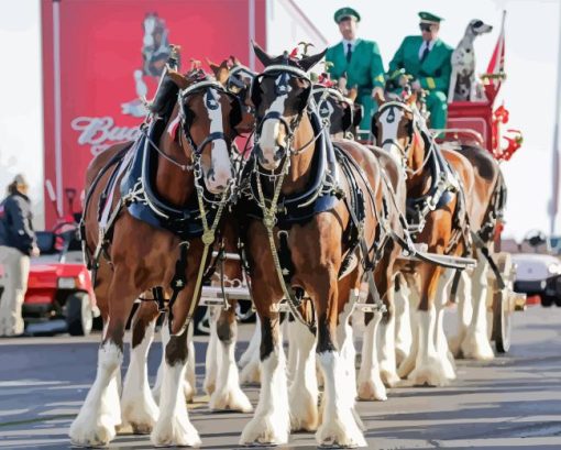 Budweiser Clydesdales Diamond Painting