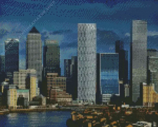 Canary Wharf Building Diamond Painting