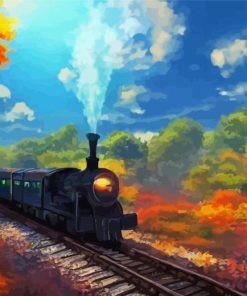 Classic Train Fall Diamond Painting