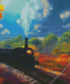 Classic Train Fall Diamond Painting