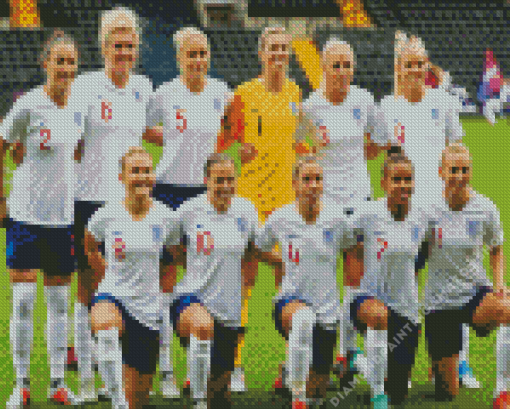 England Womens Team Diamond Painting