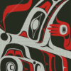 Gunarh And Whale Haida Diamond Painting