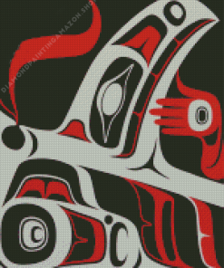 Gunarh And Whale Haida Diamond Painting