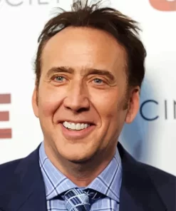 Smiling Nicolas Cage Diamond Painting