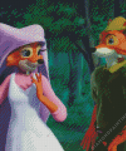 Robin Hood And Marian Diamond Painting