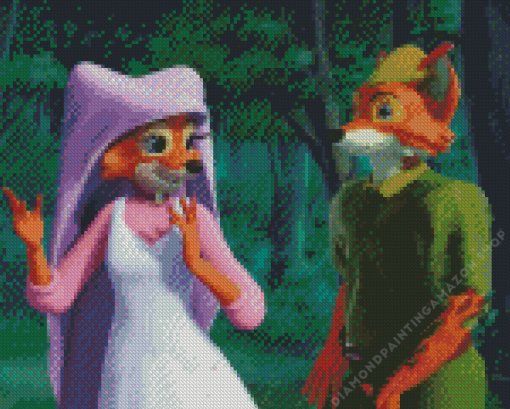 Robin Hood And Marian Diamond Painting