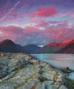 Sunset Wast Water Diamond Painting