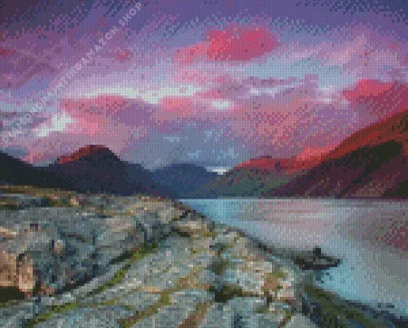 Sunset Wast Water Diamond Painting