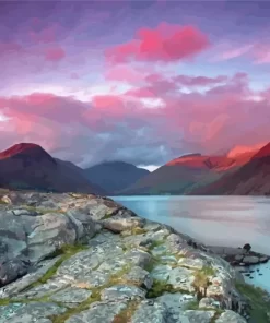 Sunset Wast Water Diamond Painting