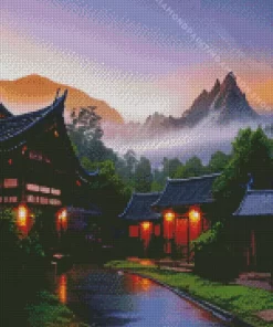 The Chinese Village Diamond Painting