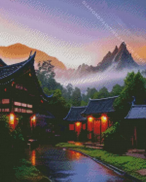 The Chinese Village Diamond Painting