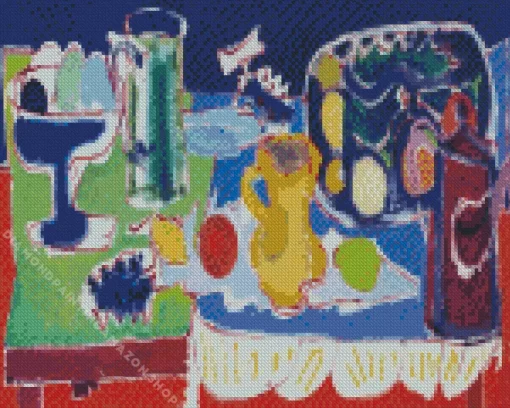 Long Table With Fruit Diamond Painting